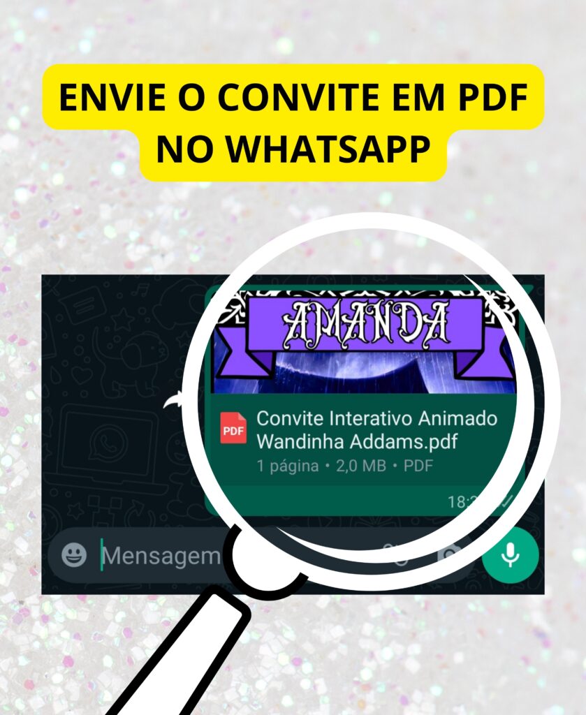 Convite Digital Interativo Wandinha Addams V Deo E Es Clic Veis