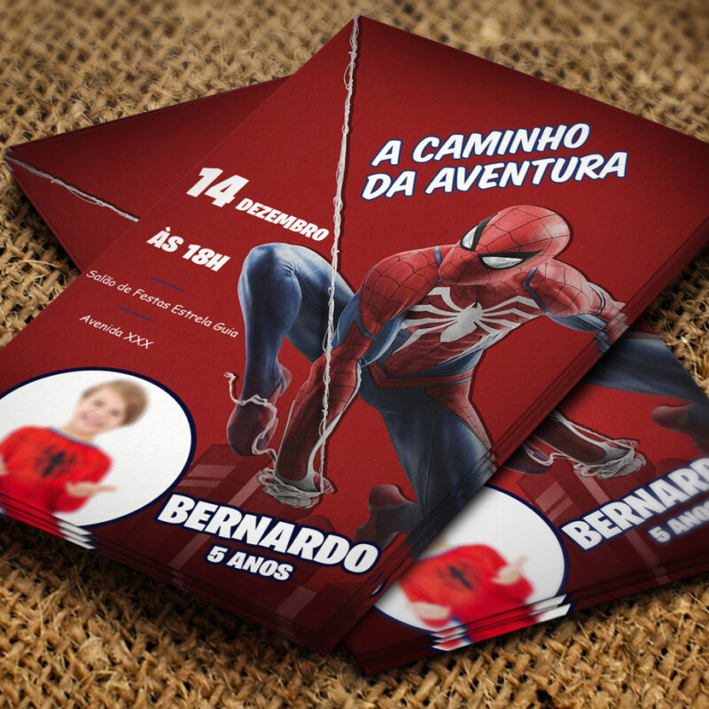 Convite Digital Homem Aranha Mod 2 – Montando a Sua Festa Oficial