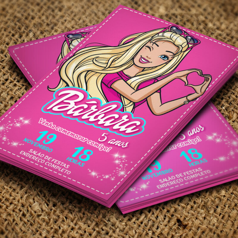 Convite Digital Barbie O Filme Mod 2 – Montando a Sua Festa Oficial