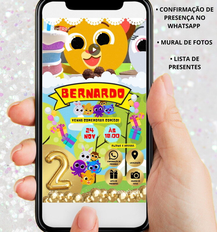 Convite Digital Bolofofos – Montando a Sua Festa Oficial