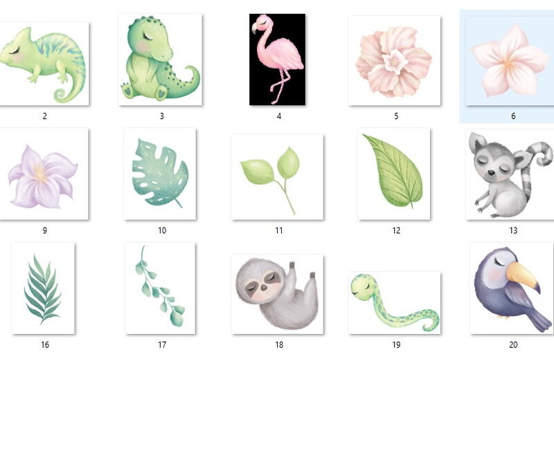 kit-digital-png-animais-da-floresta-aquarelado-arte