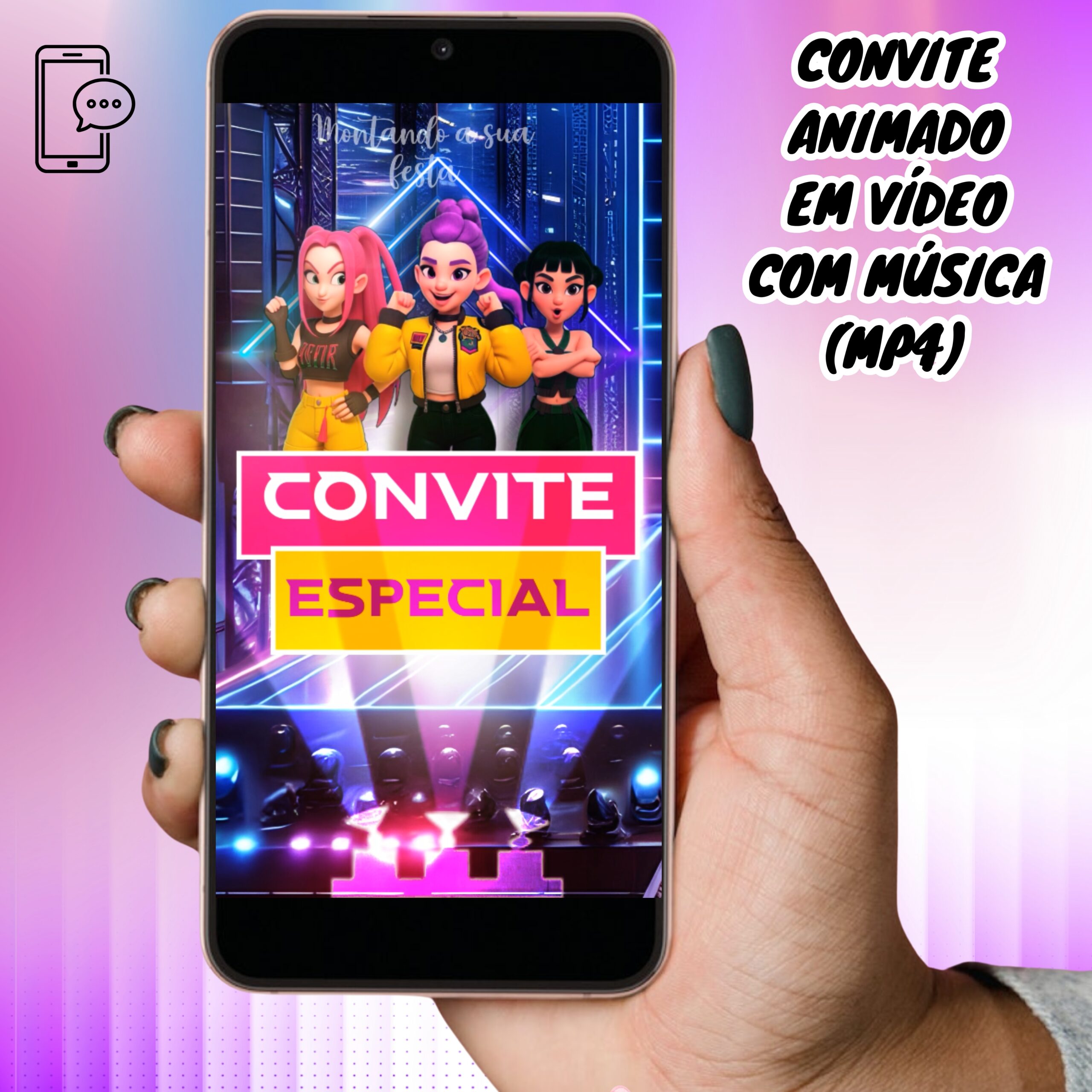 Cópia de Vídeo e convite mockup