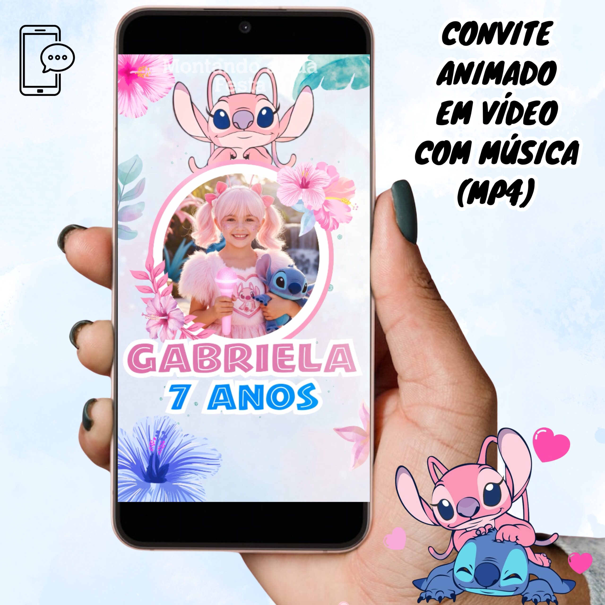 Cópia de Vídeo e convite mockup