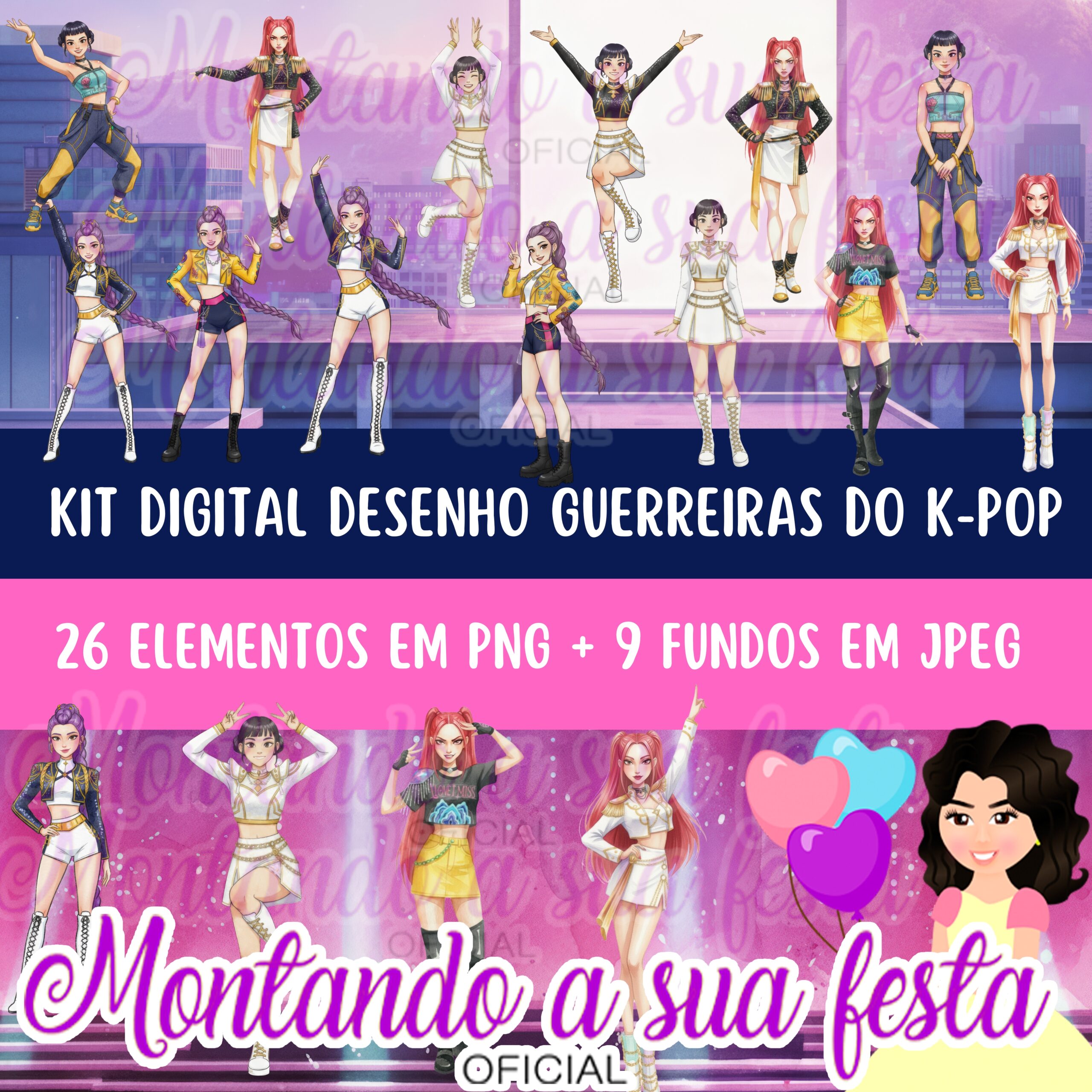 Desenho Guerreiras do K-Pop