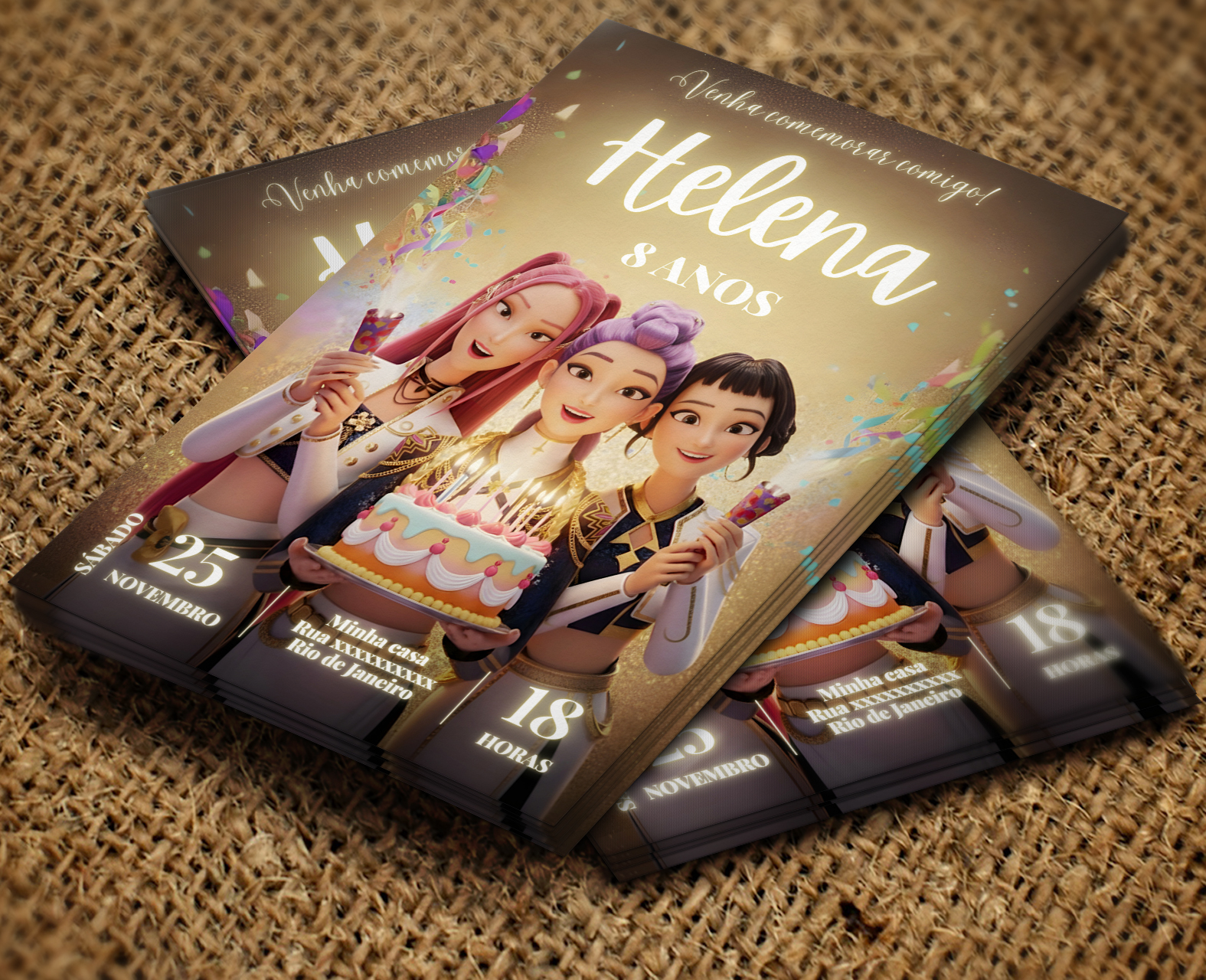 GUERREIRAS DO K-POP DOURADO GOLDEN (1)