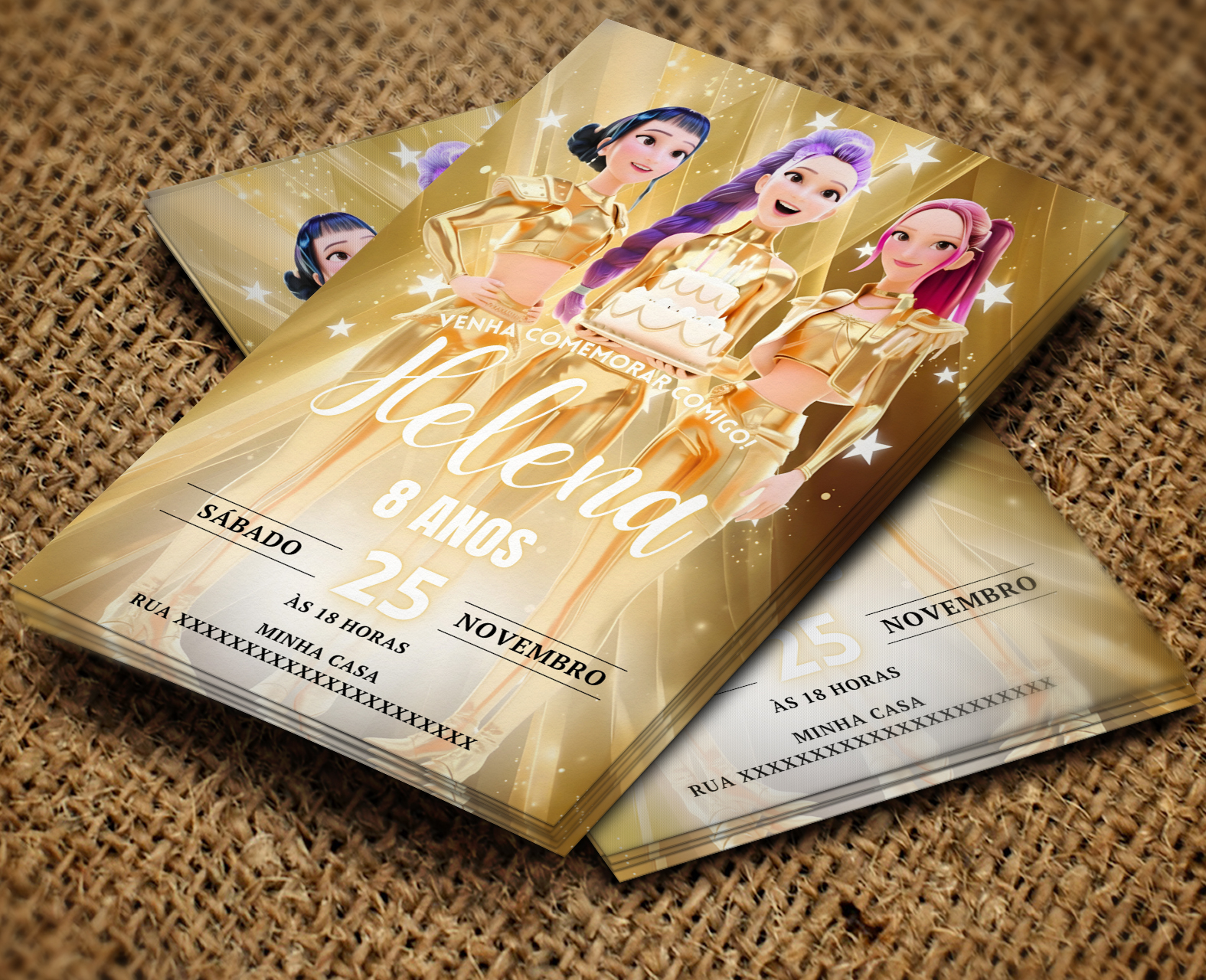 GUERREIRAS DO K-POP DOURADO GOLDEN