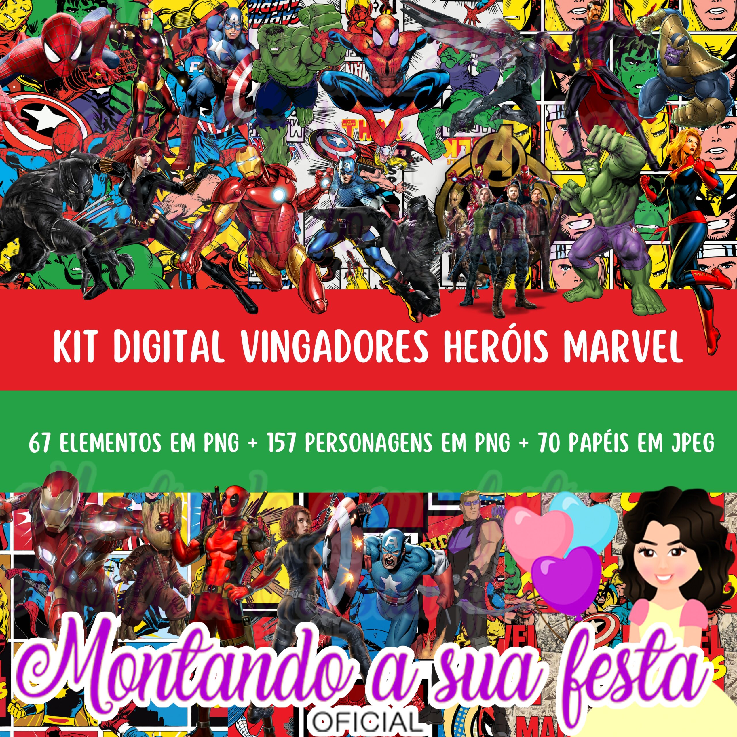 Vingadores Heróis Marvel