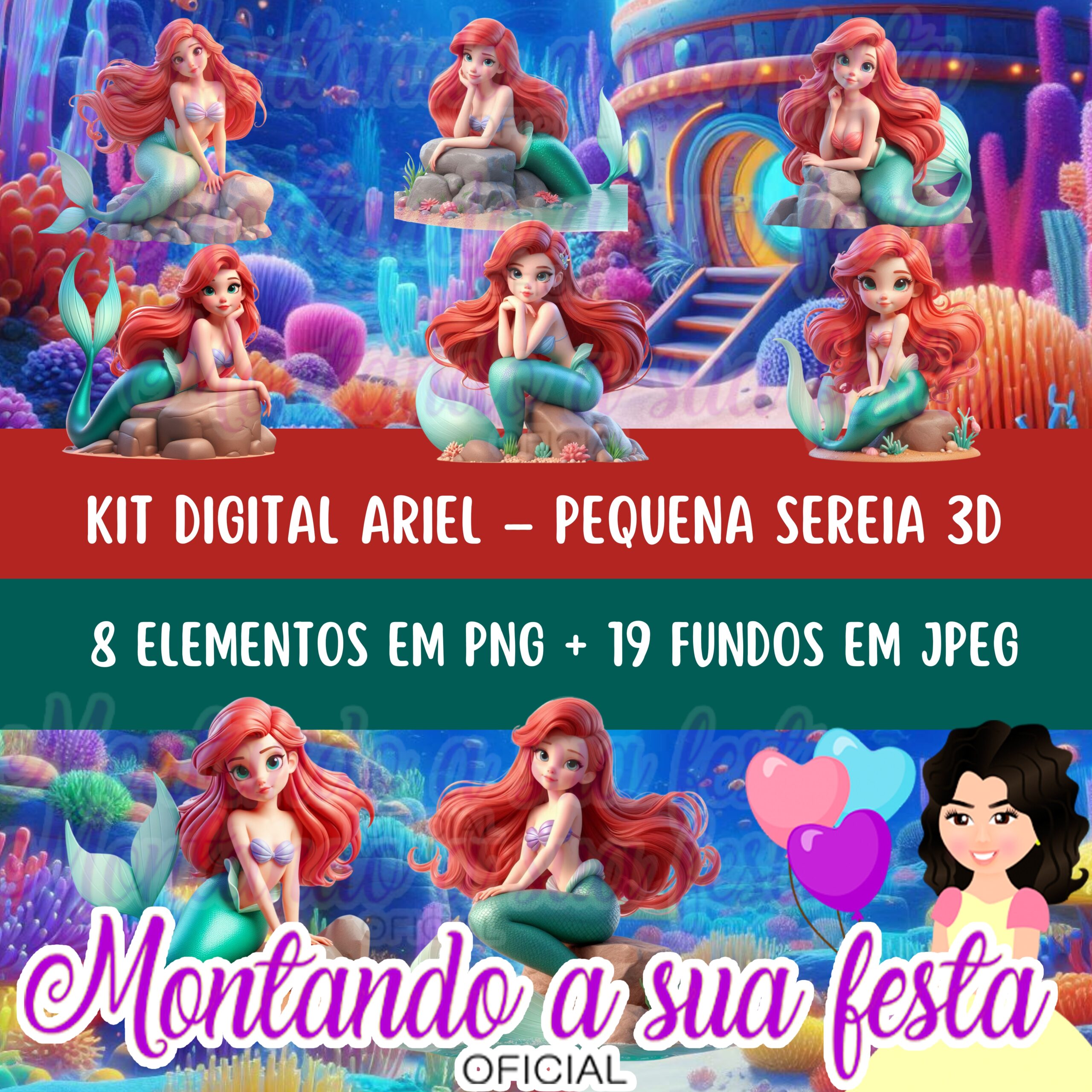 Ariel – Pequena Sereia 3D
