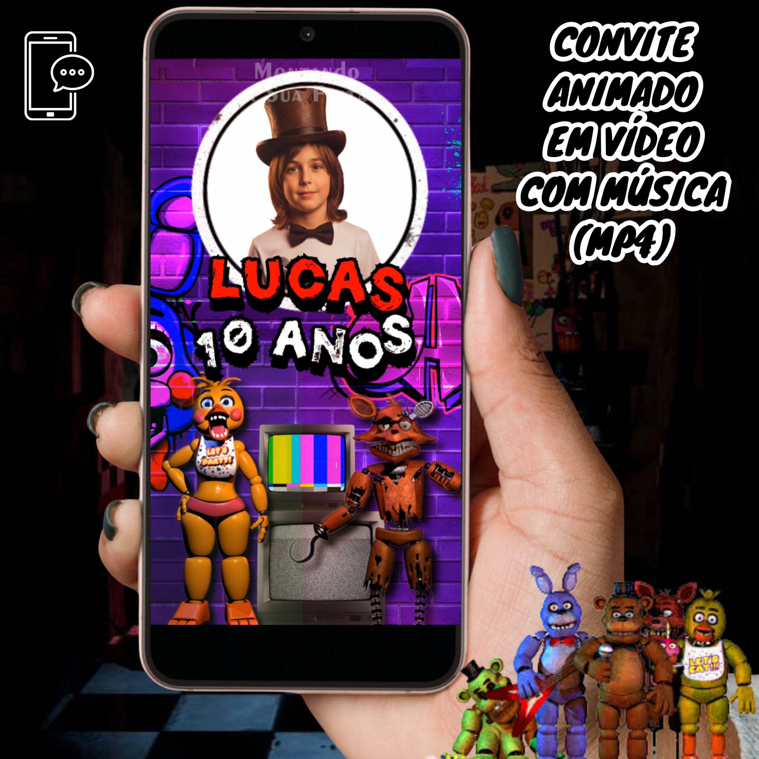 Cópia de Vídeo e convite mockup