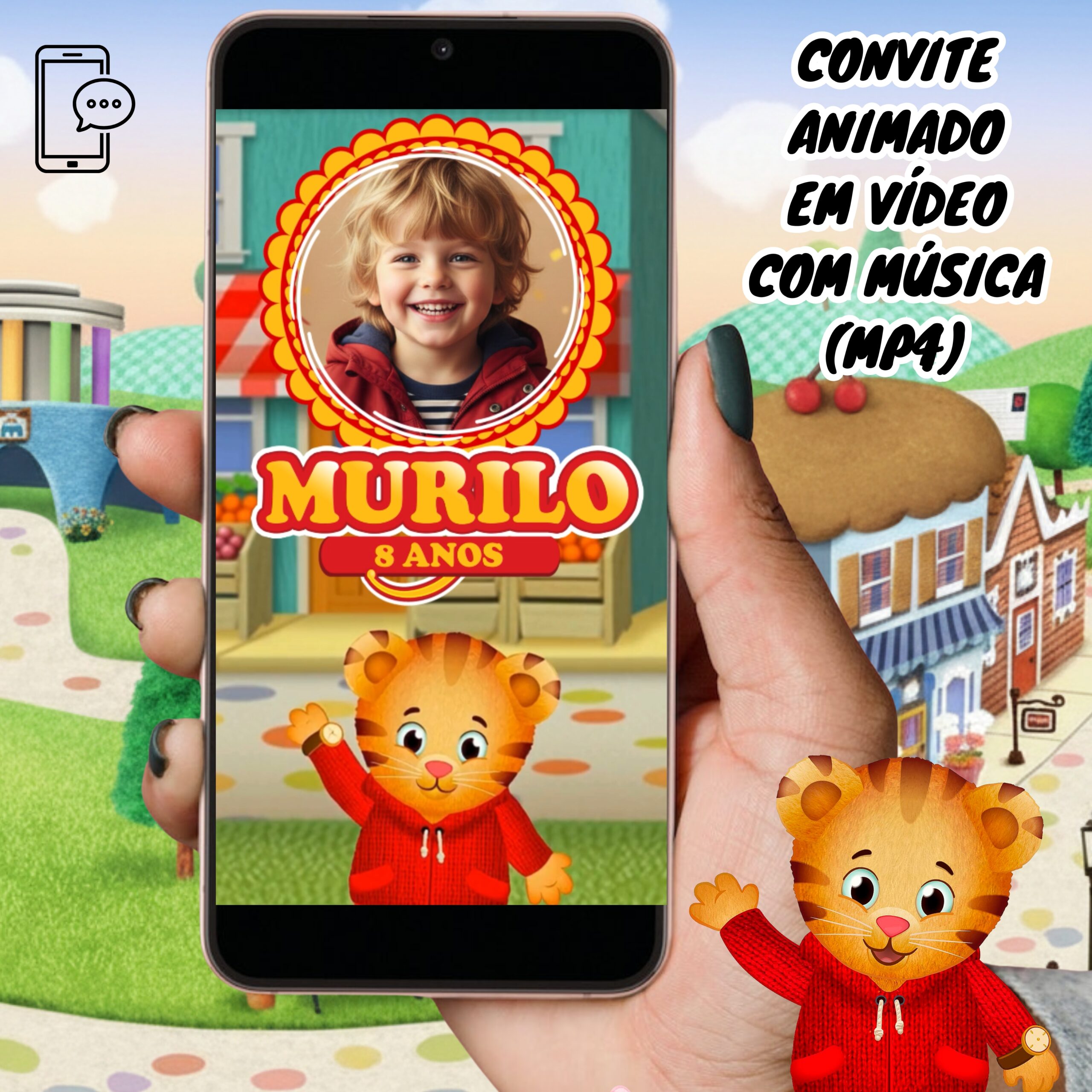 Cópia de Vídeo e convite mockup