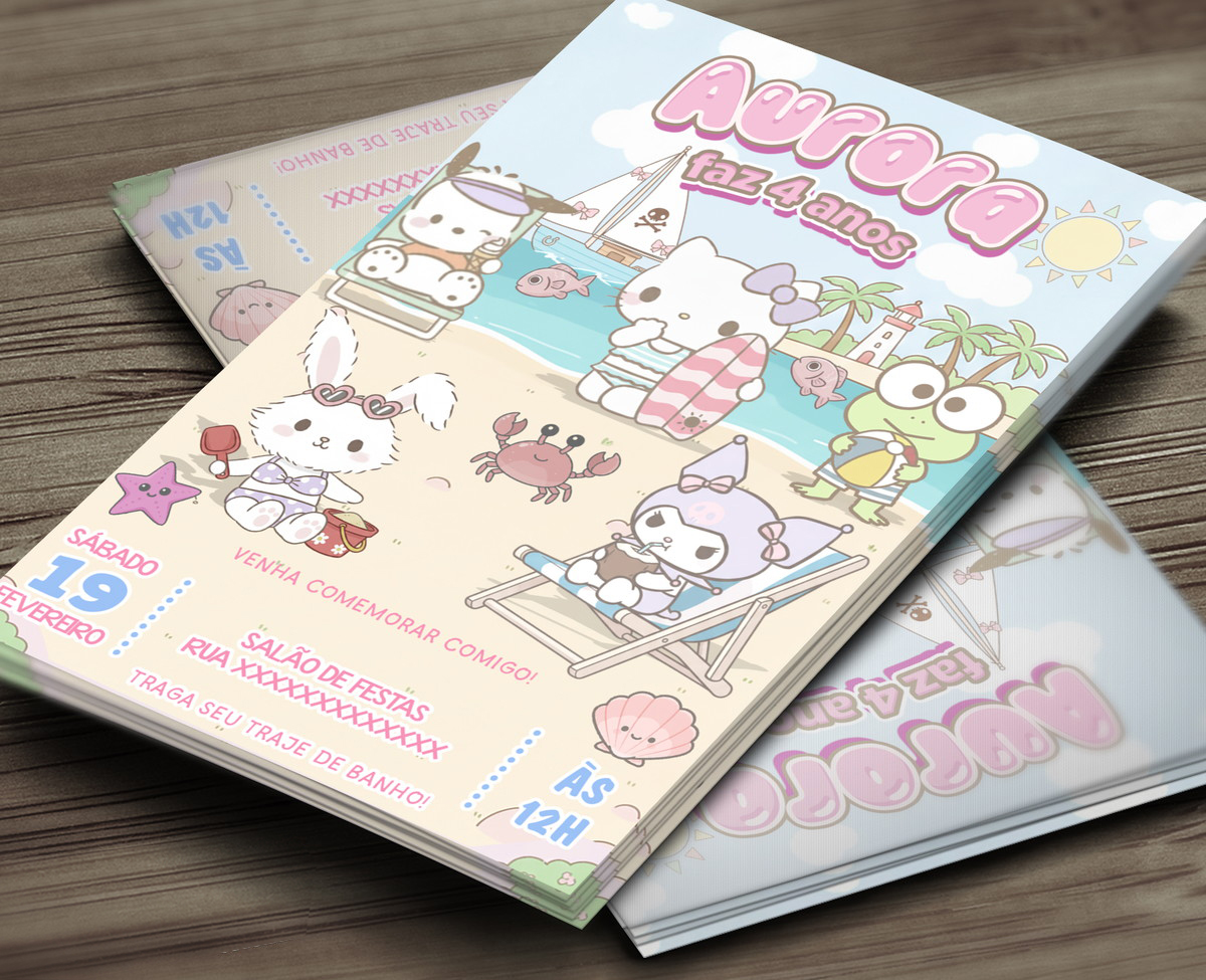 convite-digital-sanrio-praia-hello-kitty-convite-digital