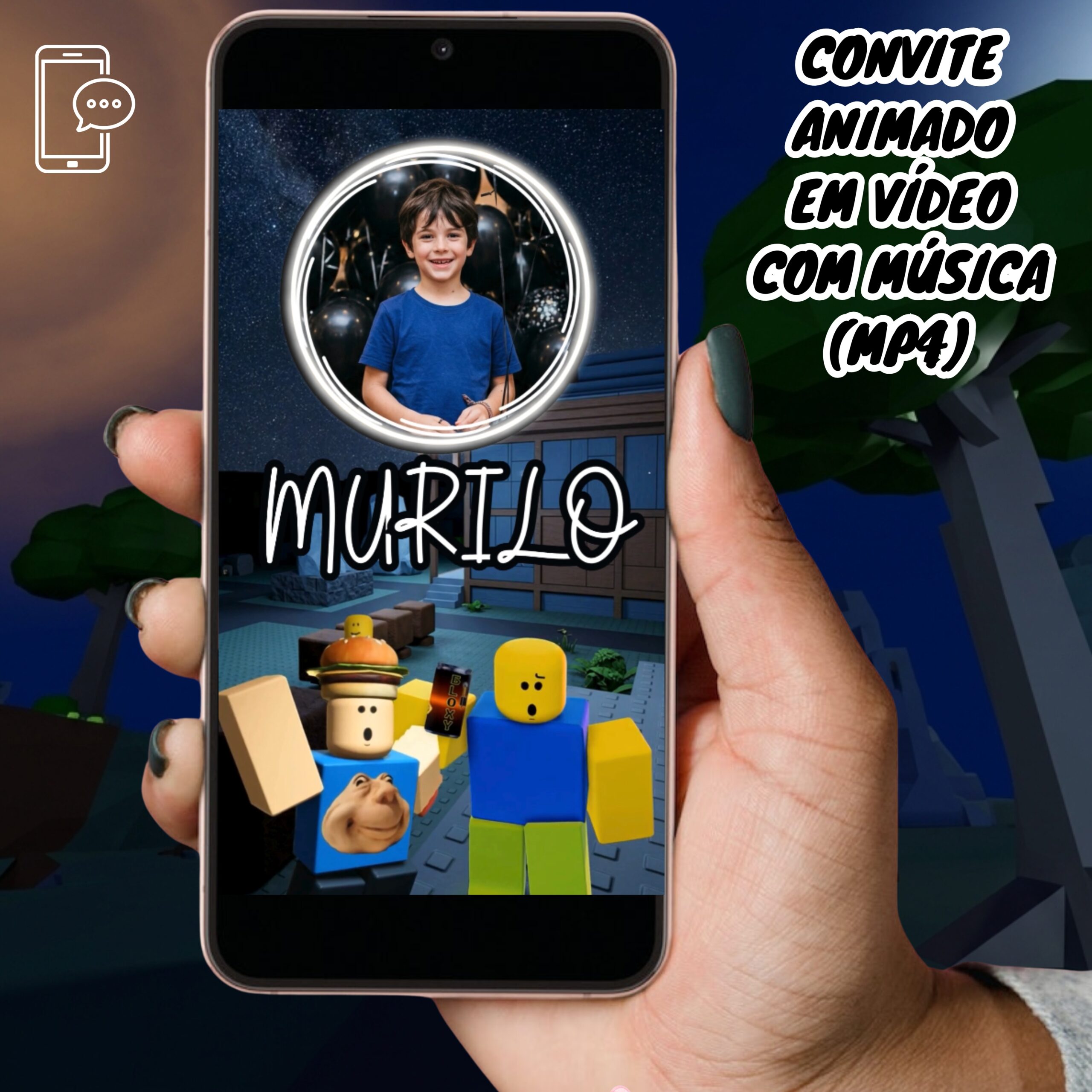 Cópia de Vídeo e convite mockup