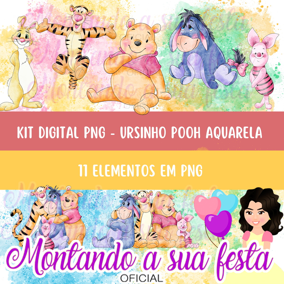 kit-digital-png-ursinho-pooh-aquarela-silhouette