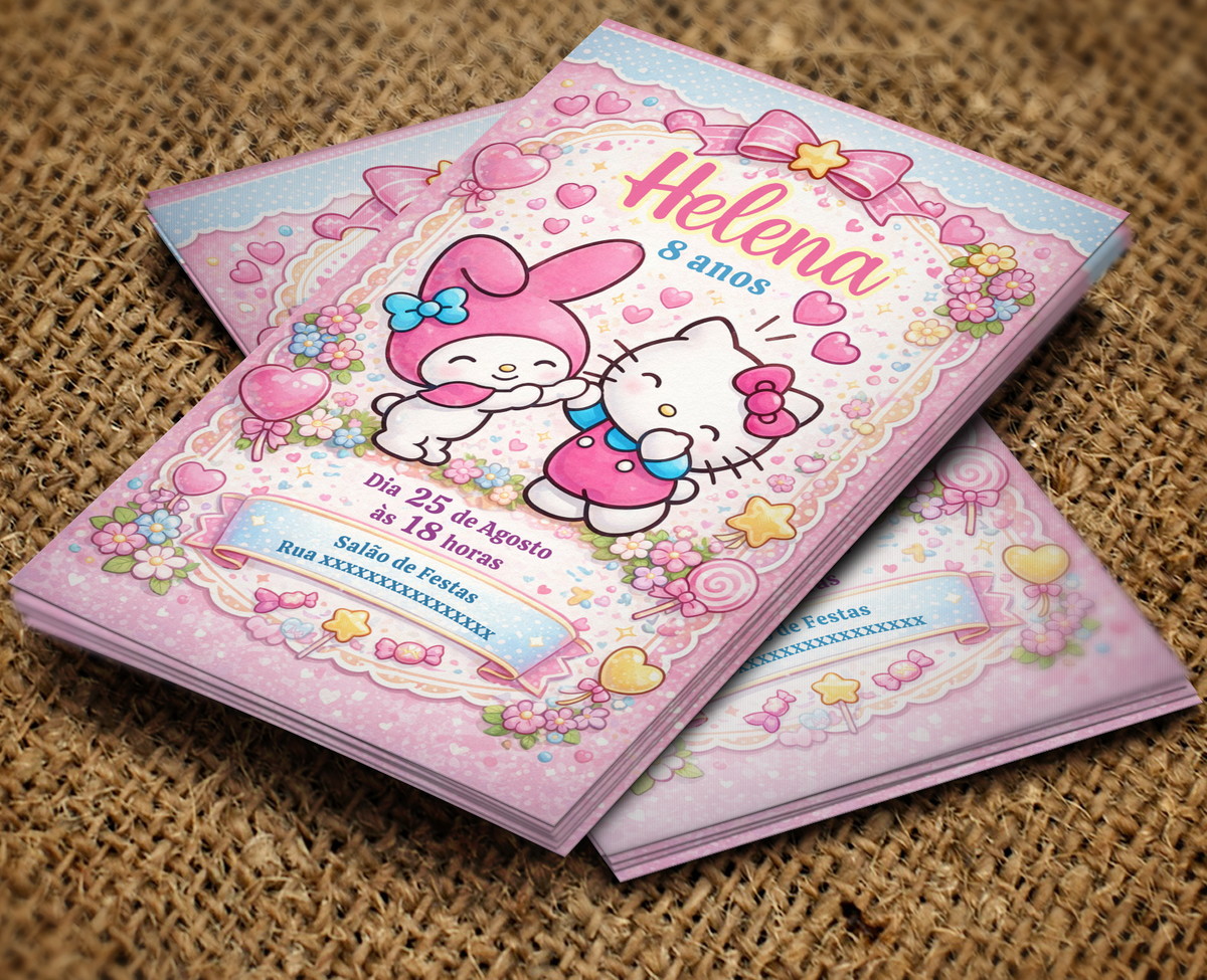 HELLO KITTY E MY MELODY