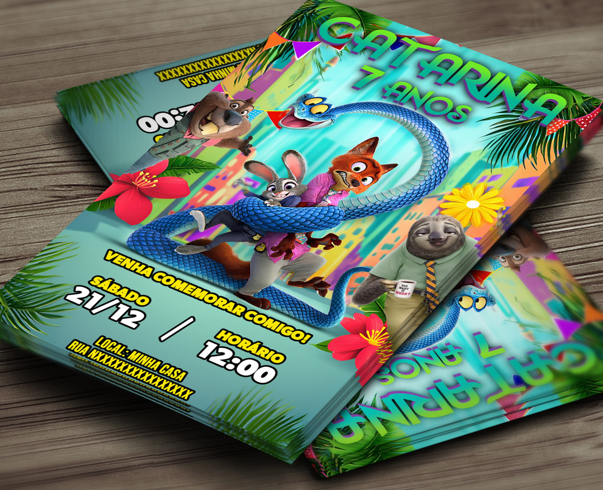 convite-digital-zootopia-convite-digital-sem-foto