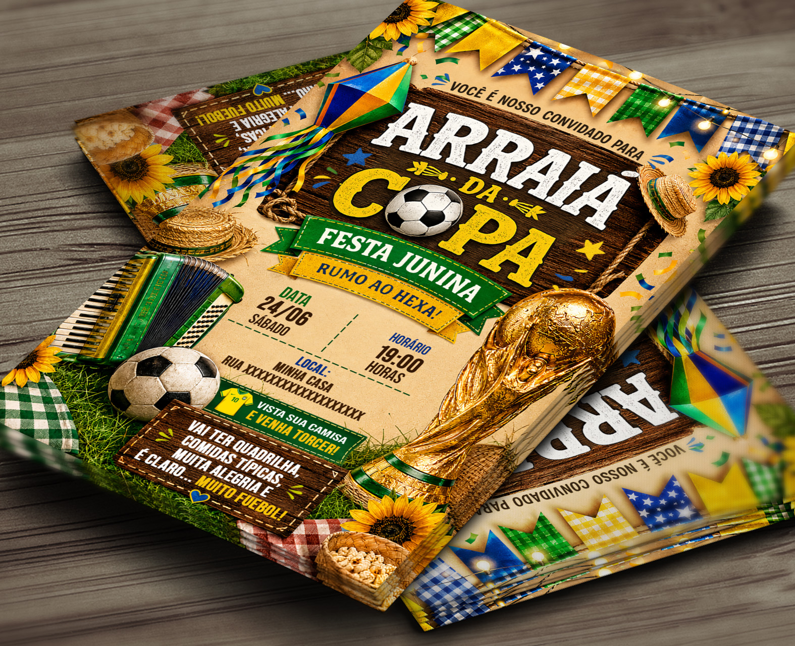 Convite Digital Arraiá da Copa 2026
