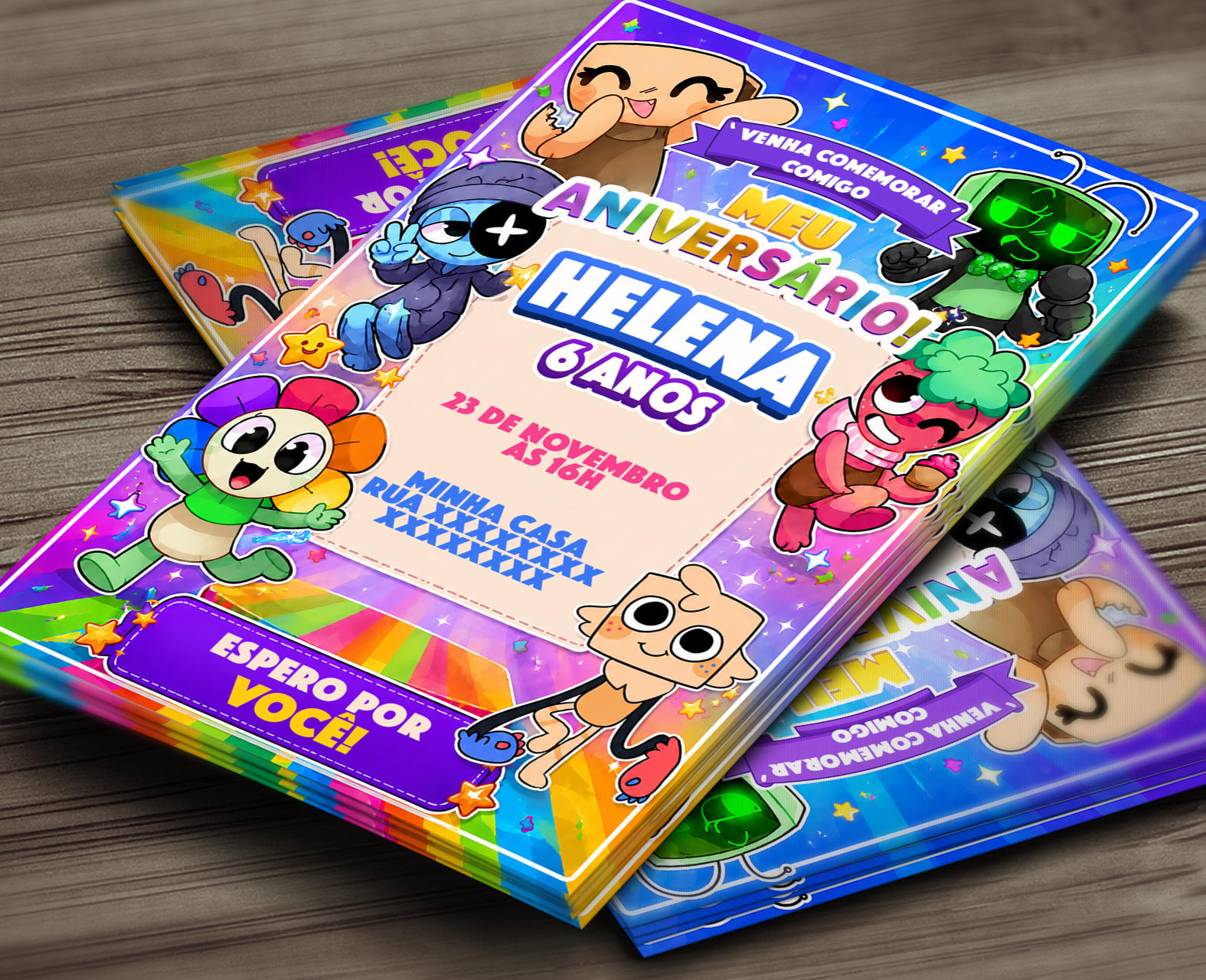 Convite Digital Dandy's World 3