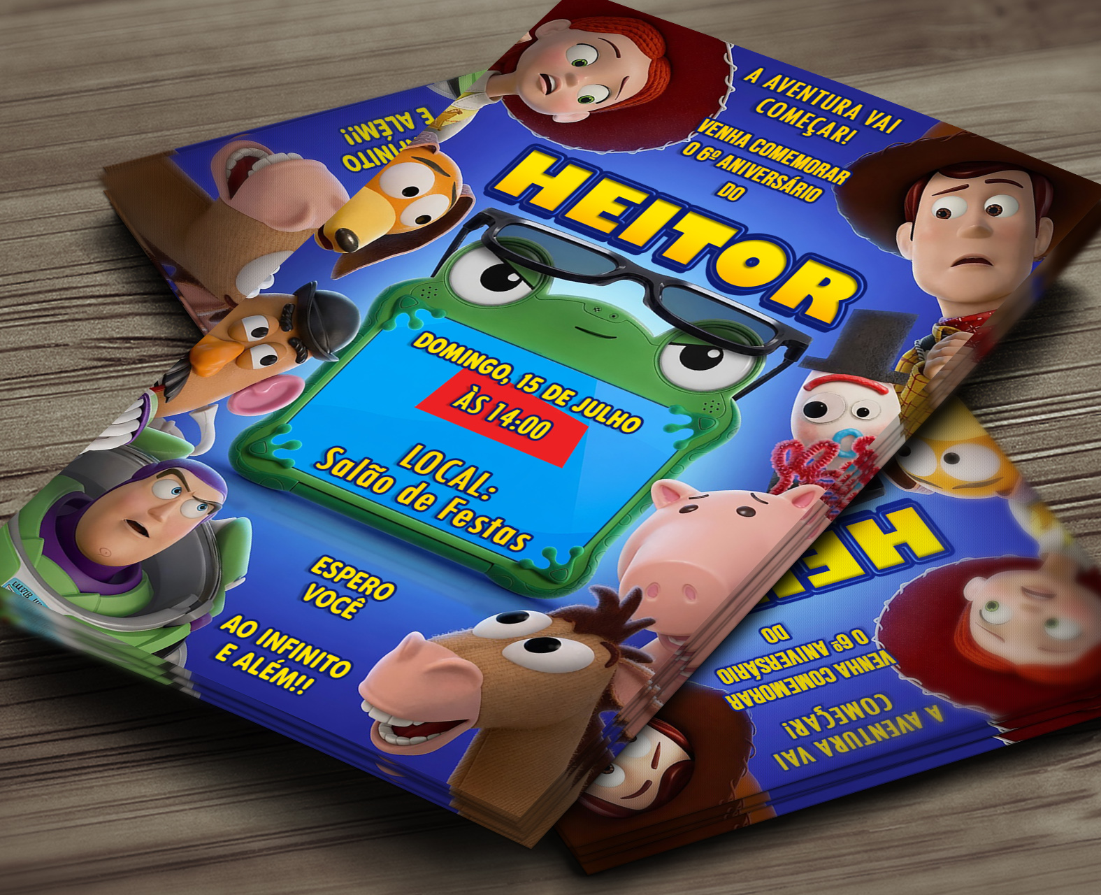 Convite Digital Toy Story 5 mod3