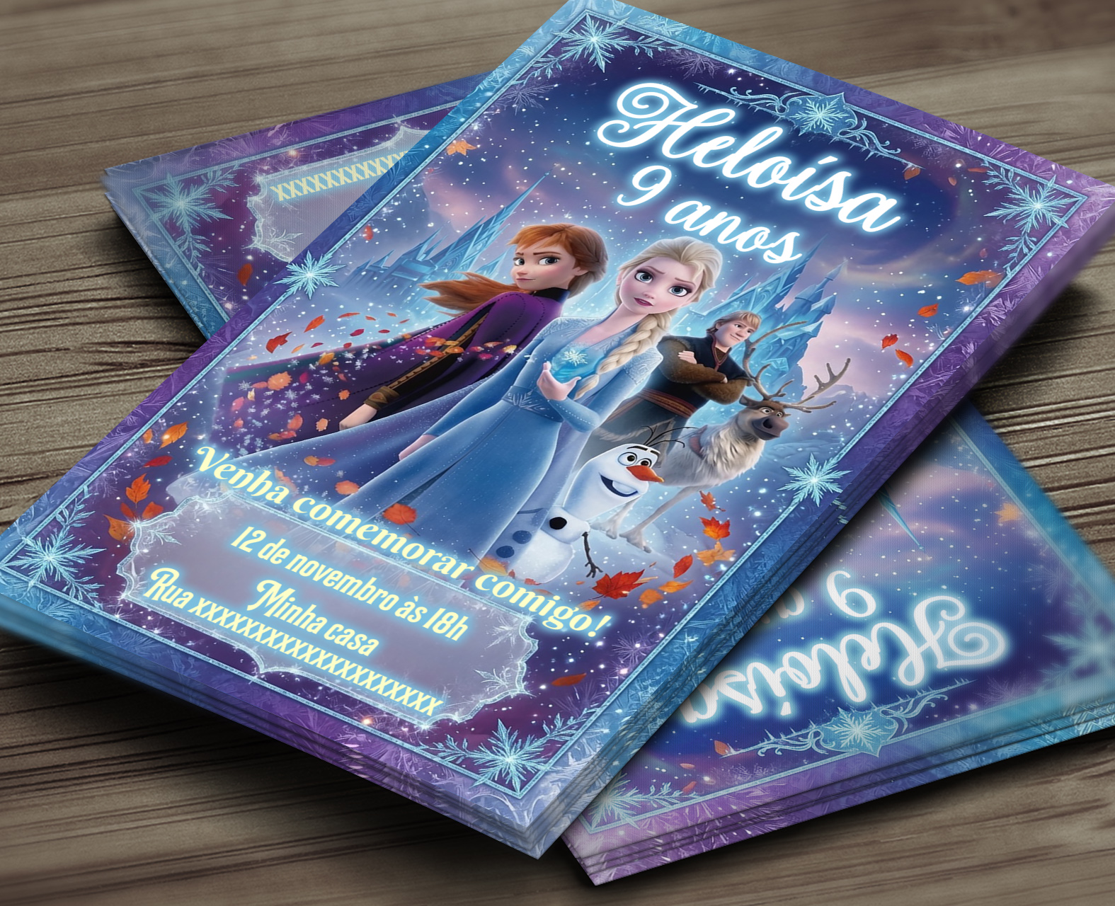 Convite Digital Frozen 2