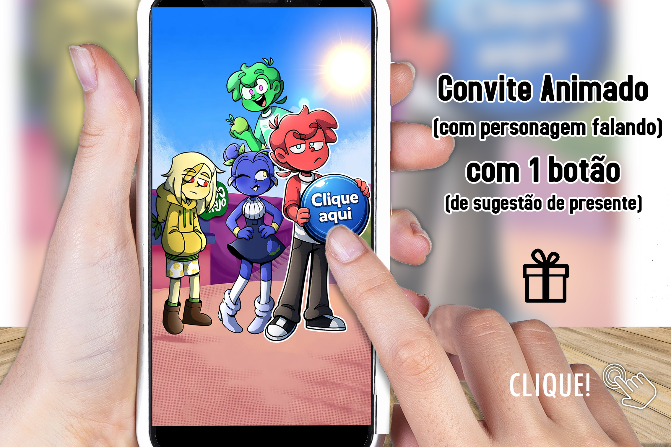 Convite animado Mundo Torajo