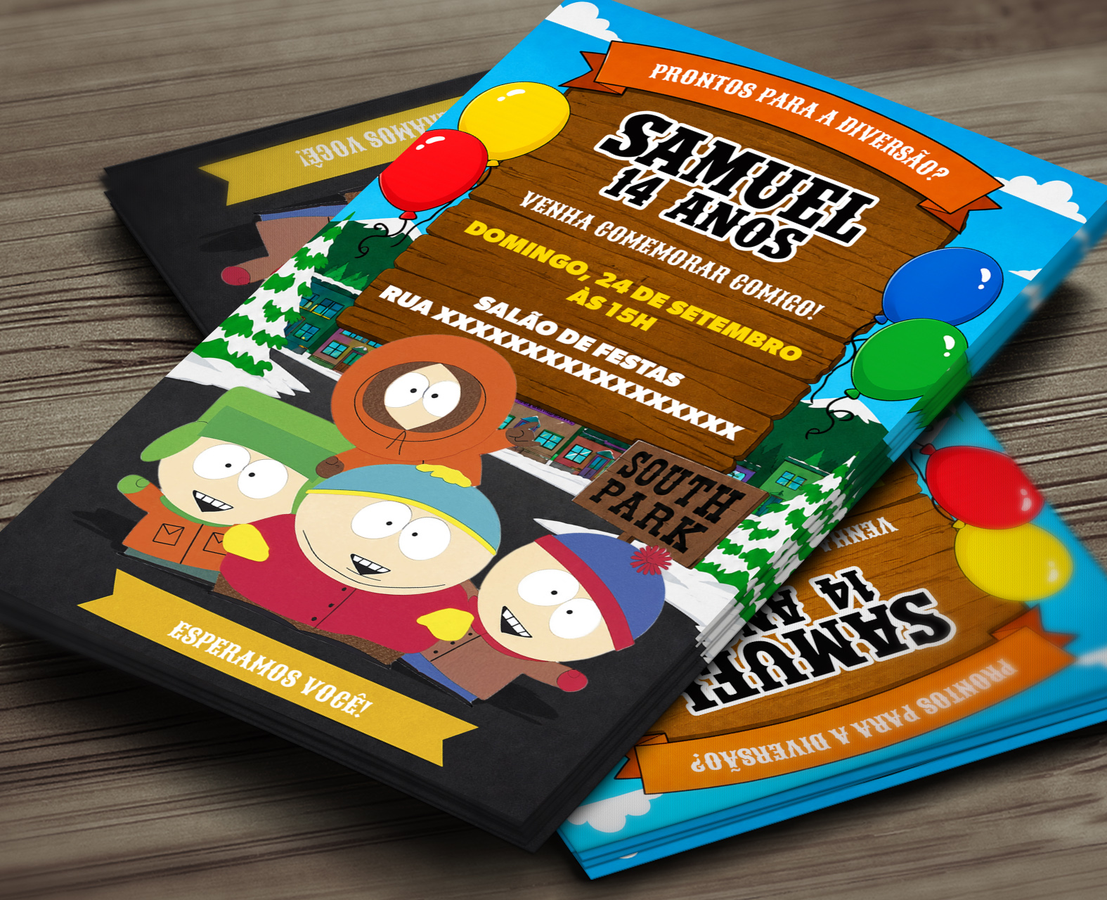 Convite Digital South Park 3