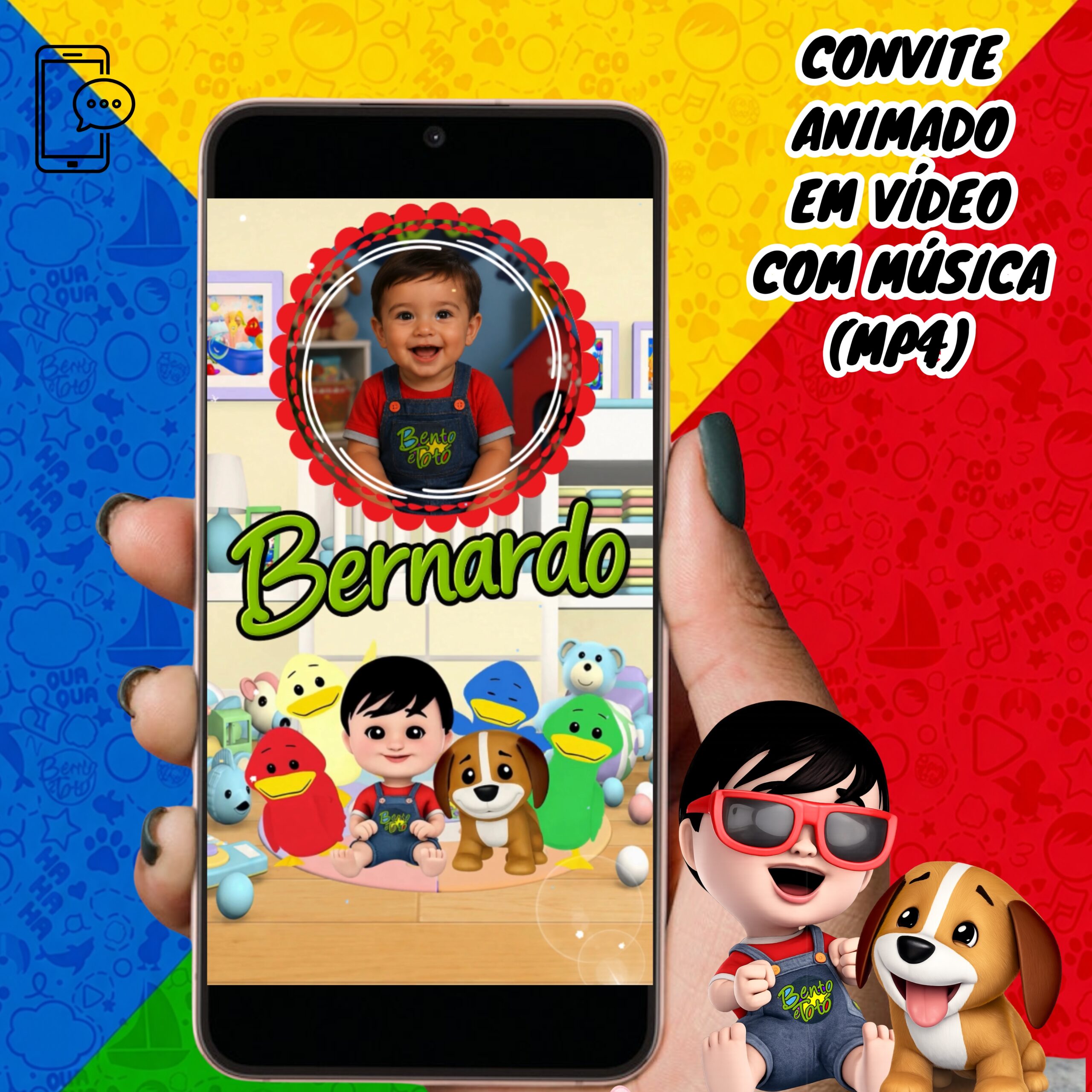 Cópia de Vídeo e convite mockup