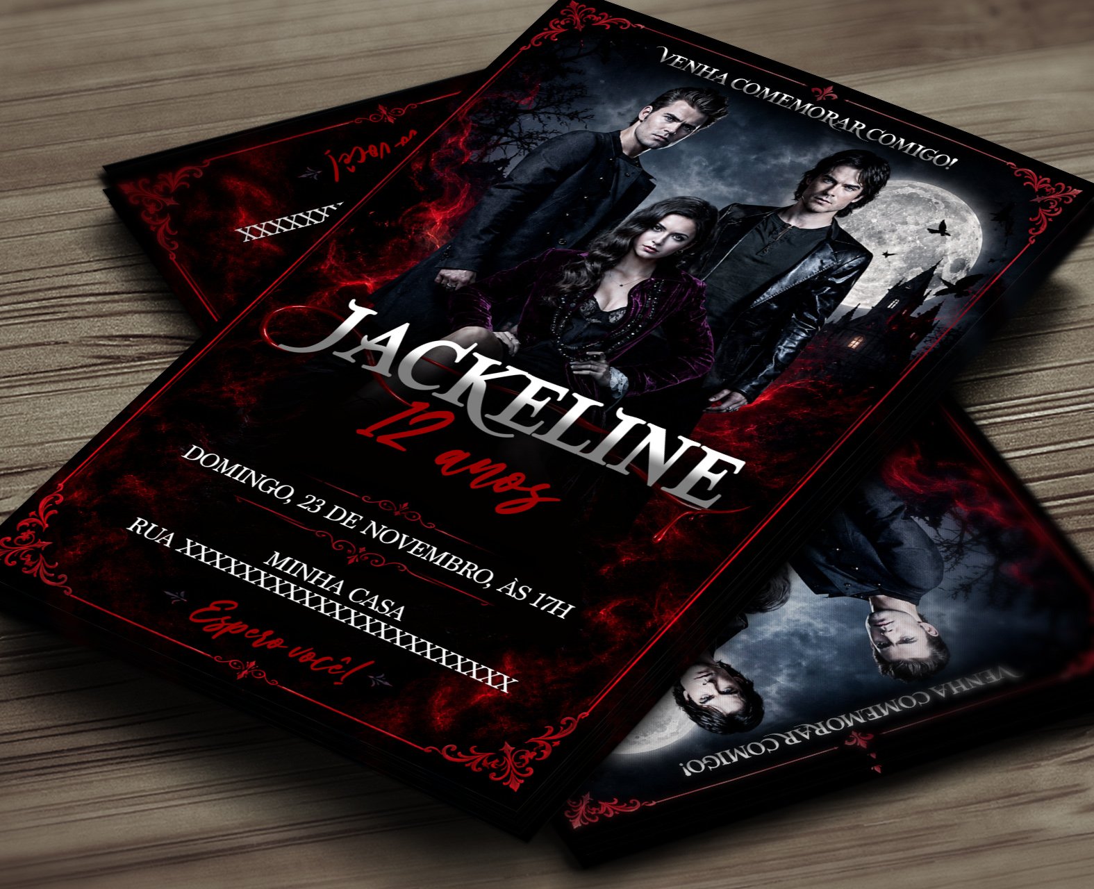 Convite Digital O Diário de um Vampiro 2
