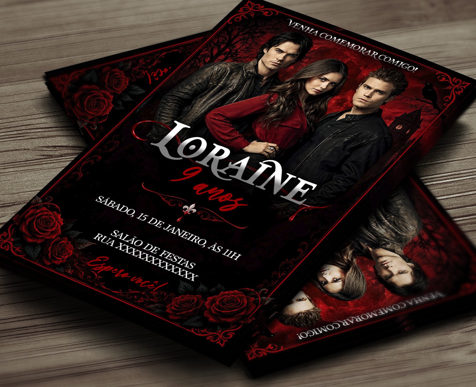 Convite Digital O Diário de um Vampiro 3