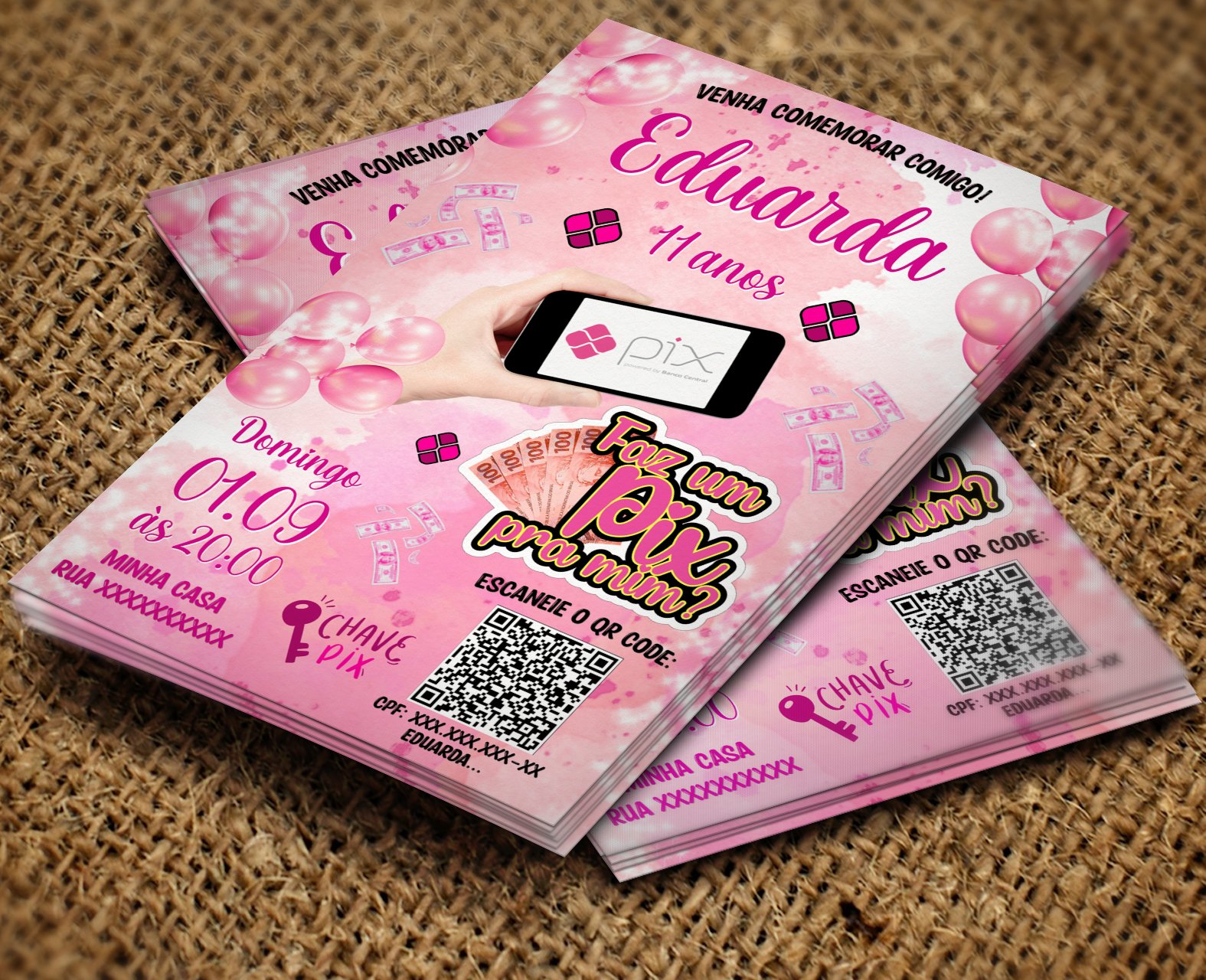 FAZ UM PIX PRA MIM ROSA